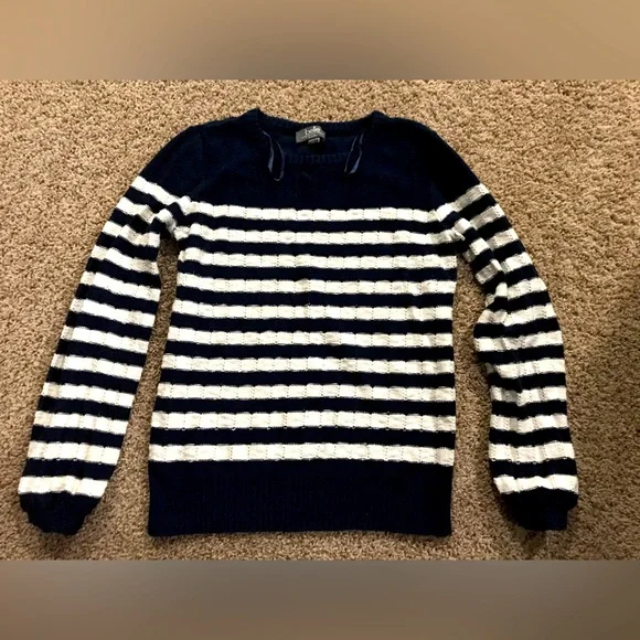 Belle by Belldini cotton striped sweater